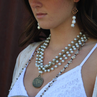 Genuine Freshwater Potatoe Pearl Earrings Wedding Collection 220i