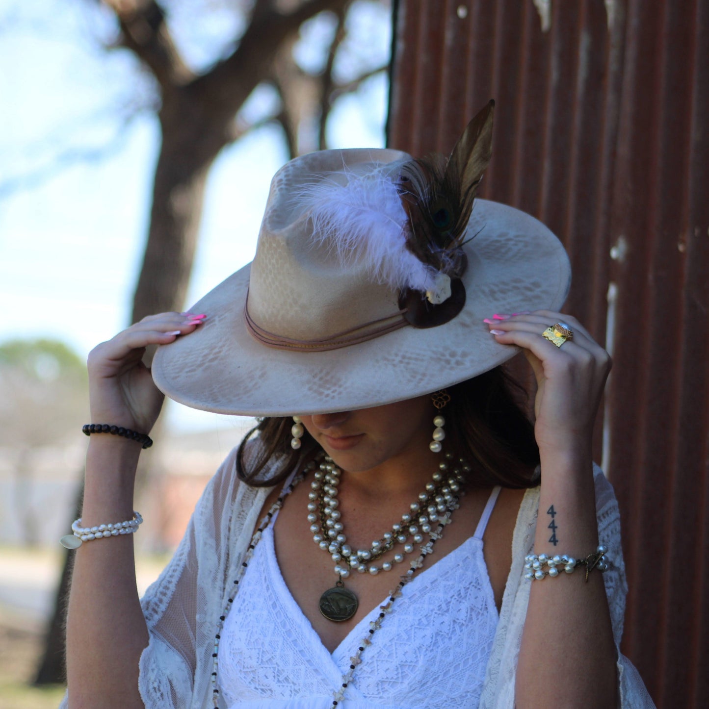 Genuine Freshwater Pearl Beaded Stretch Bracelet 800g