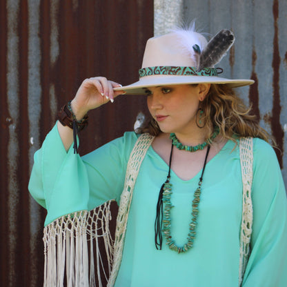 Chunky Genuine Natural Turquoise Beaded Collar Necklace 245b