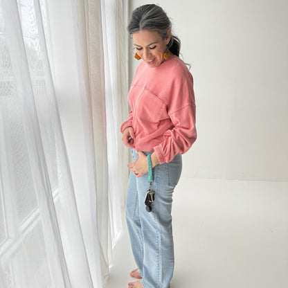 Macrame Braided Key Wristlet - Brights