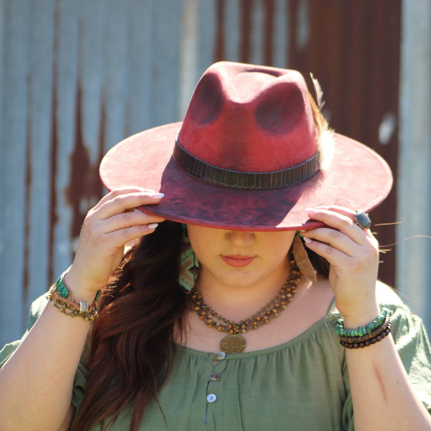 Chunky Genuine Natural Turquoise Beaded Bracelet 802b