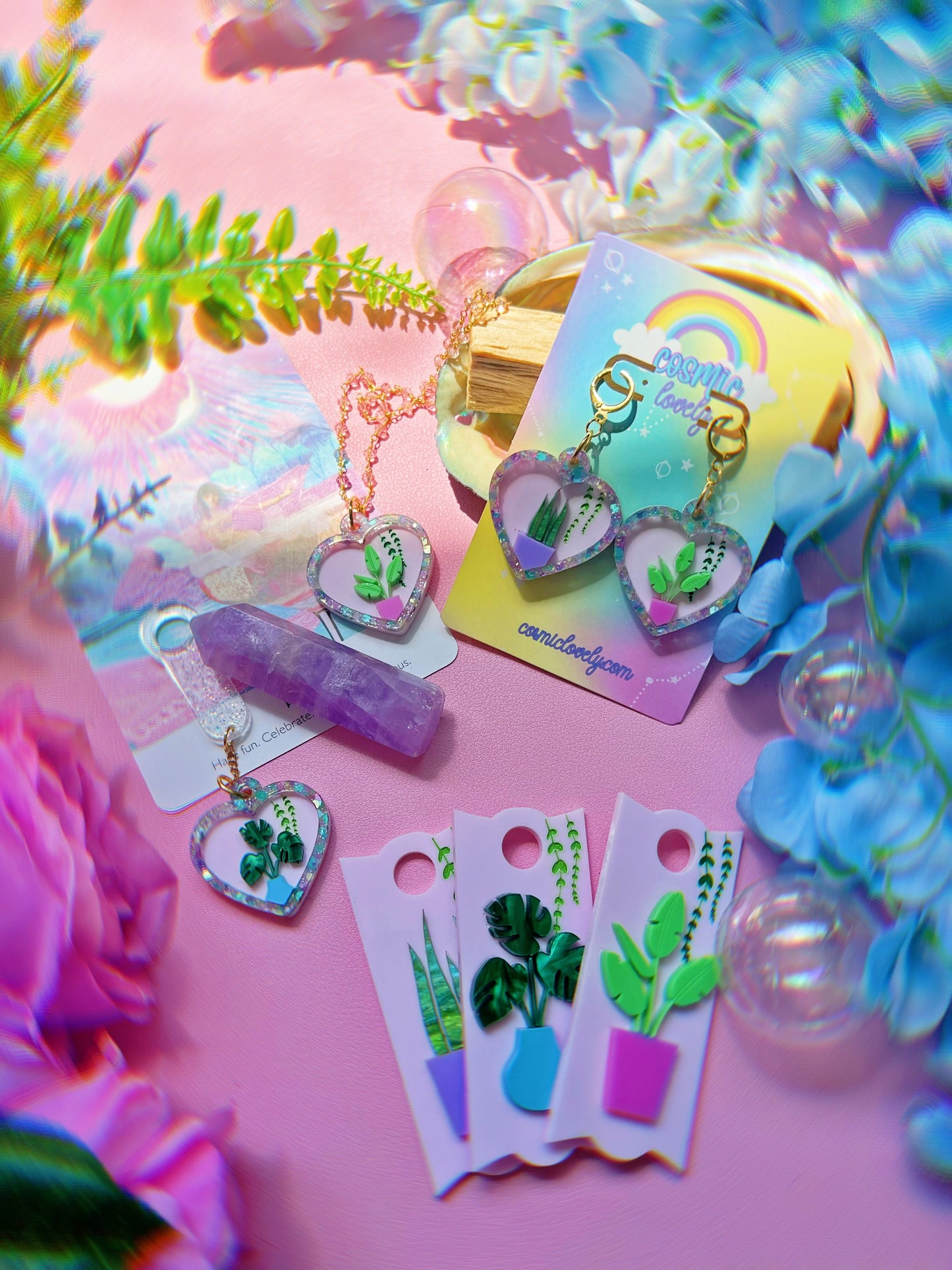 Plant Lady Heart Tumbler Cup Charms