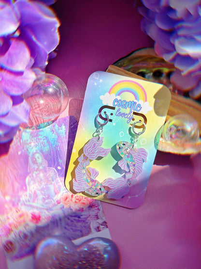 Pastel Spring Koi Fish Earrings