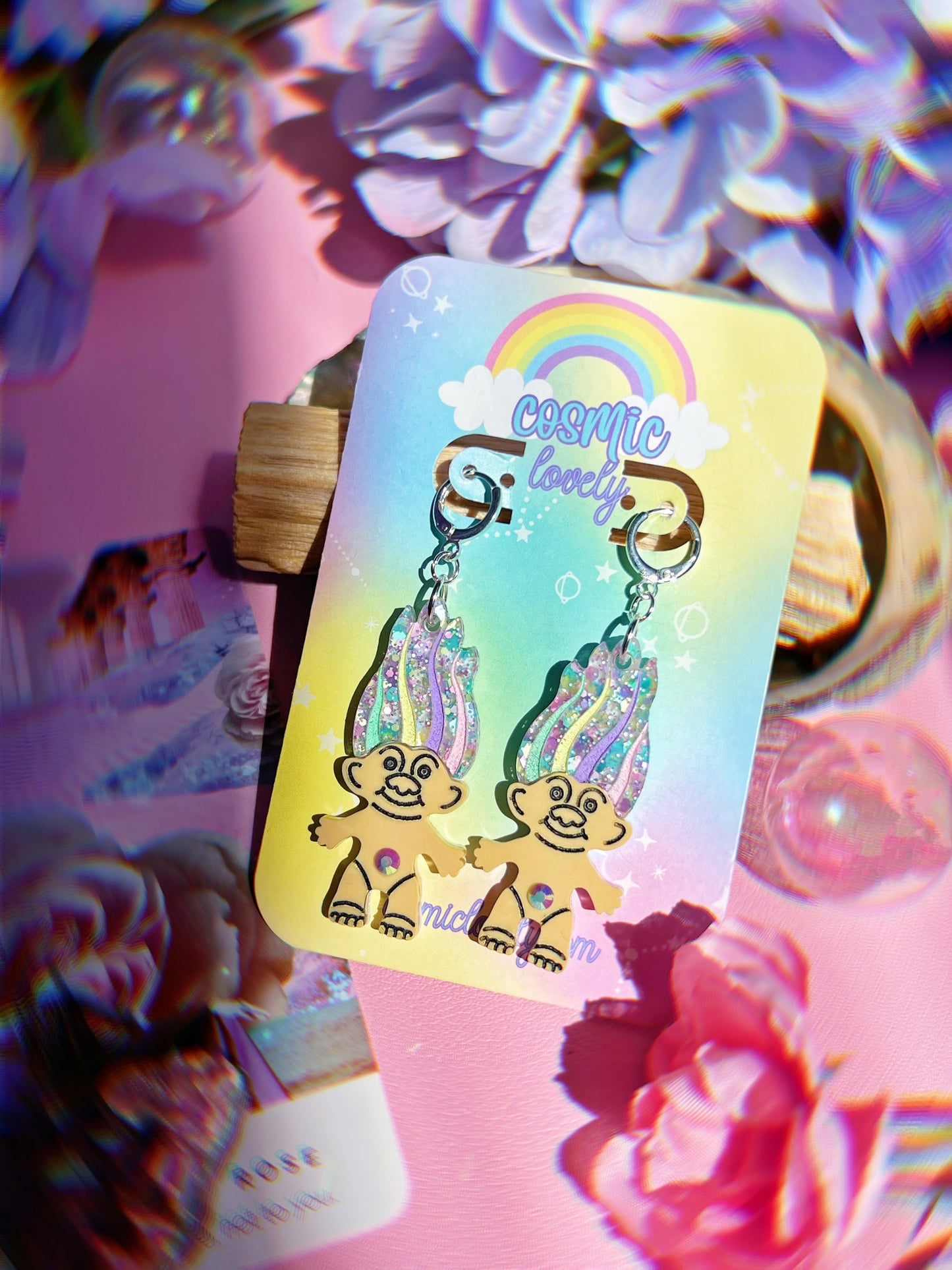 Pastel Spring TroII Earrings