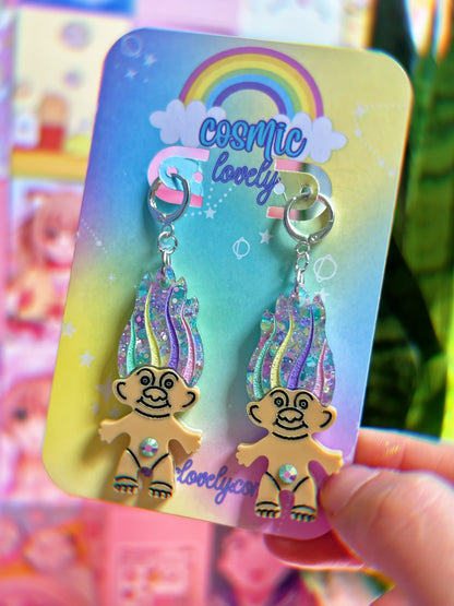 Pastel Spring TroII Earrings