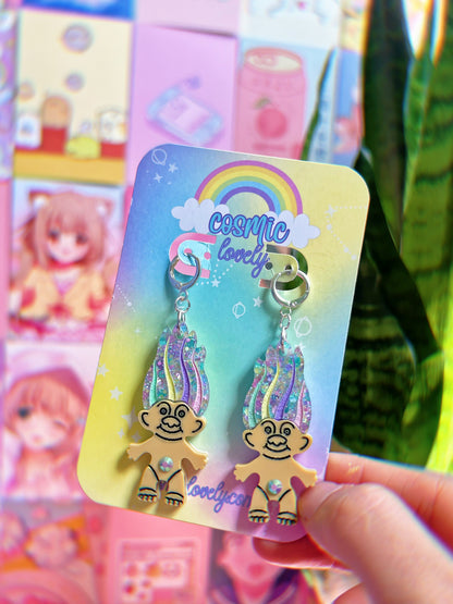 Pastel Spring TroII Earrings