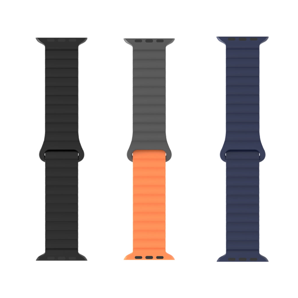 Silicone Magnetic Snap-ring Buckle Watch Strap