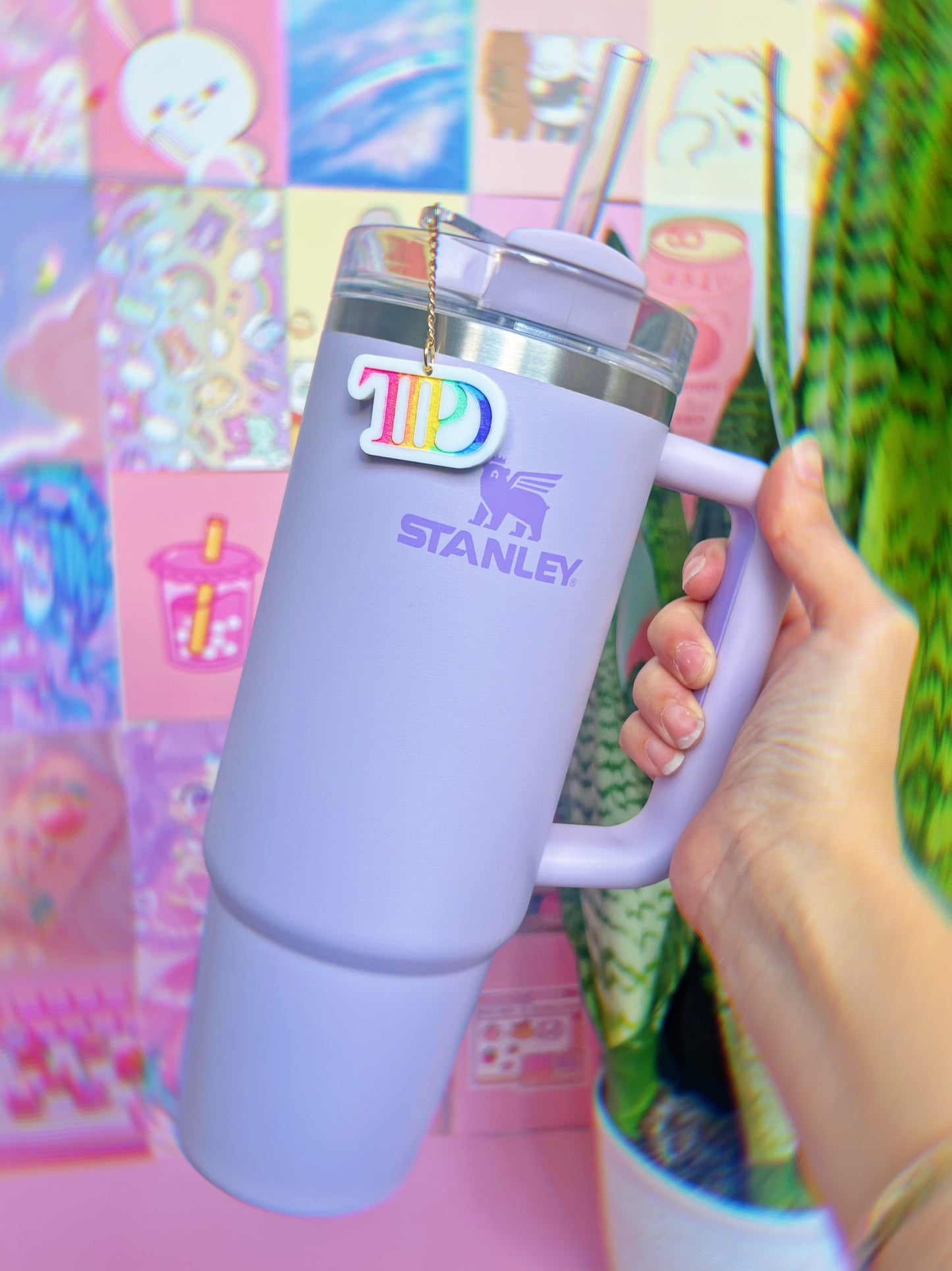 The Poets Rainbow Tumbler Cup Charms