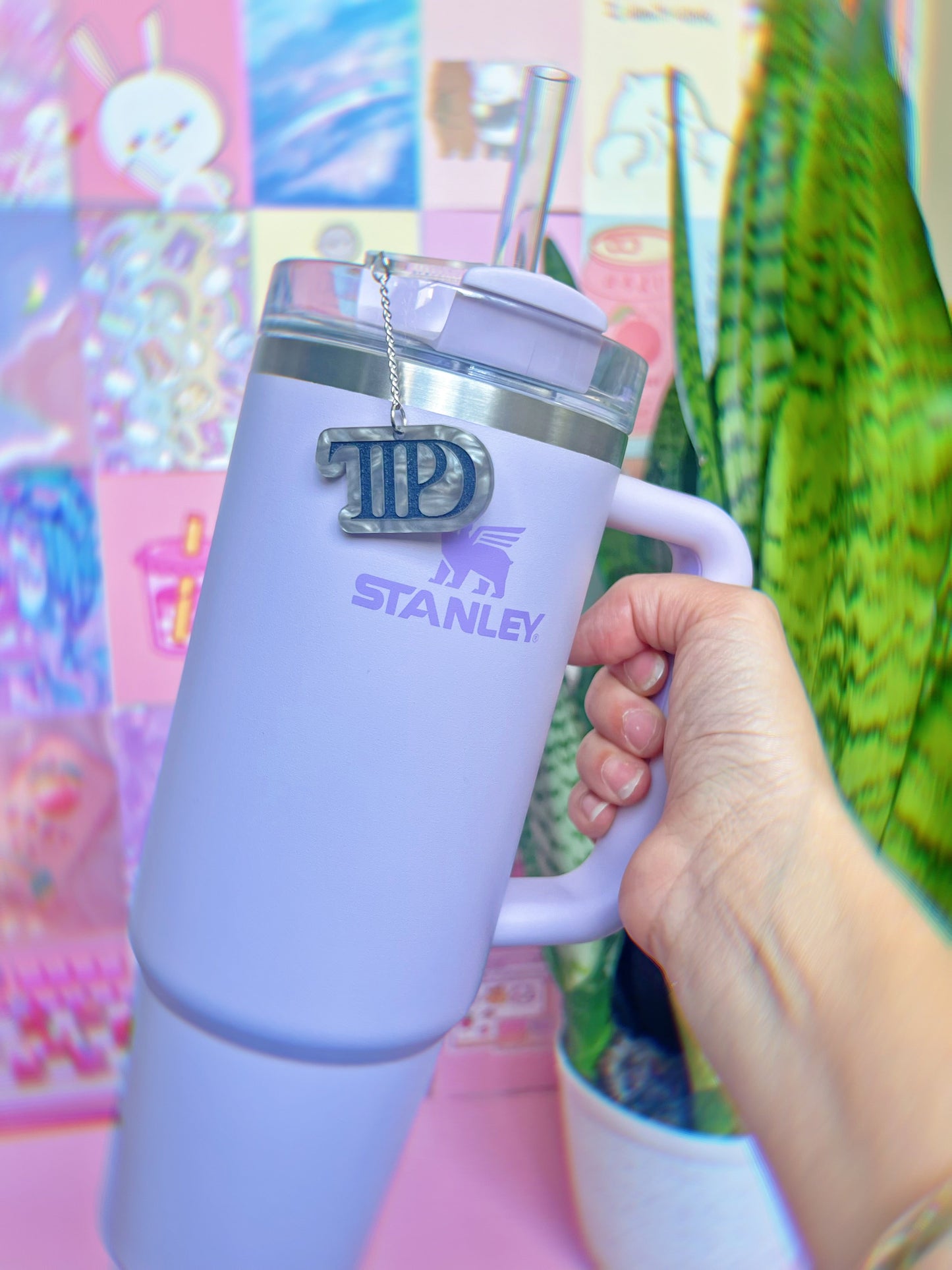 The Poets Gray & Black Tumbler Cup Charms