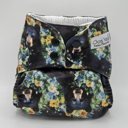 Wilder Cloth Pocket Diaper - Meadow Bears