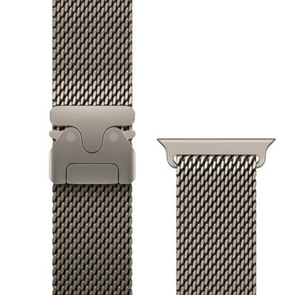 Magnetic Umbrella Buckle Milanese Stainless Steel Strap for Apple Watch