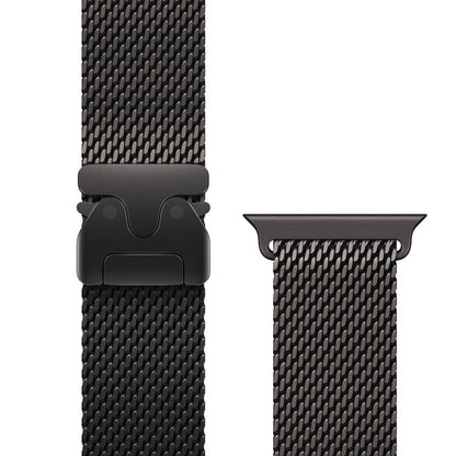 Magnetic Umbrella Buckle Milanese Stainless Steel Strap for Apple Watch