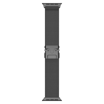 Magnetic Umbrella Buckle Milanese Stainless Steel Strap for Apple Watch