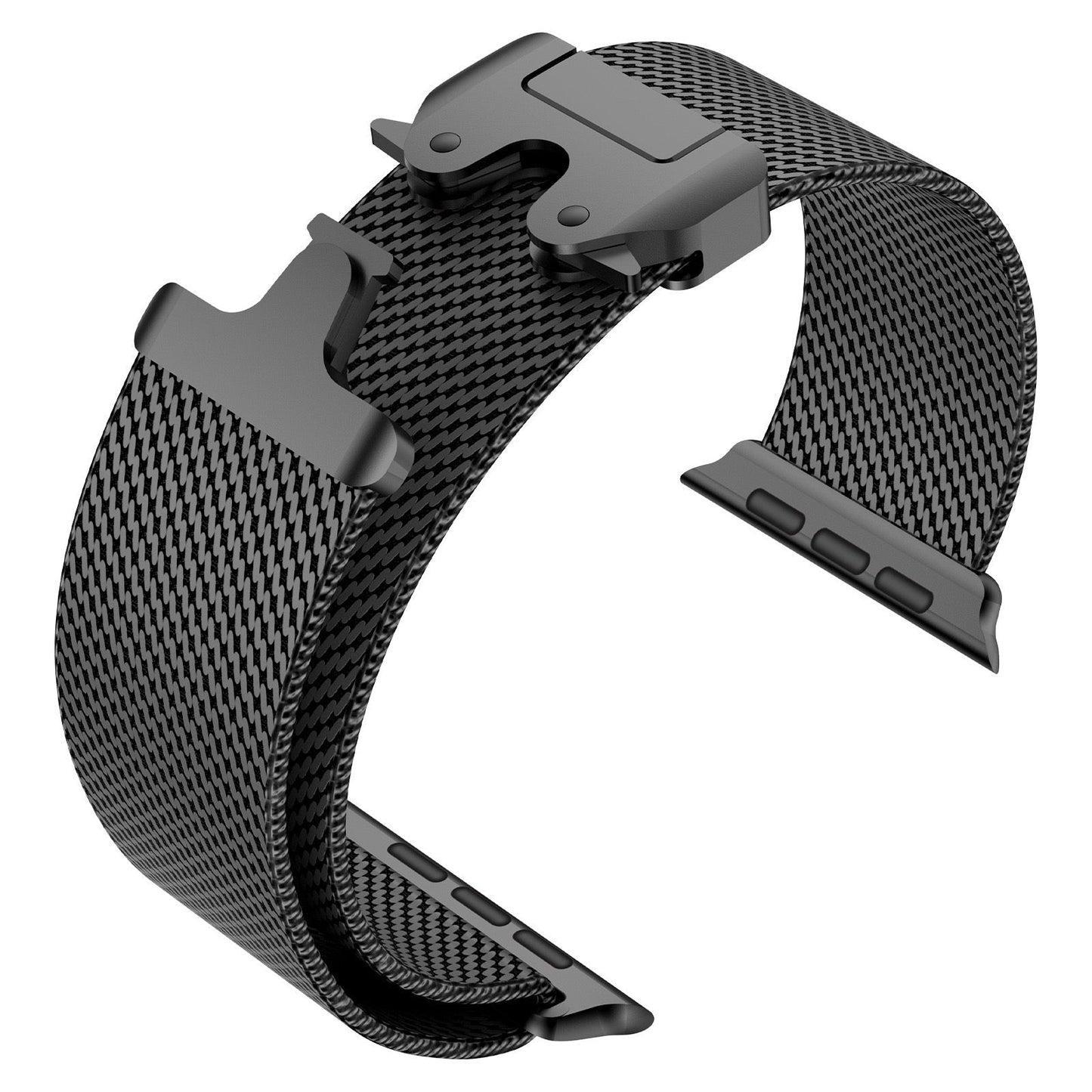 Magnetic Umbrella Buckle Milanese Stainless Steel Strap for Apple Watch