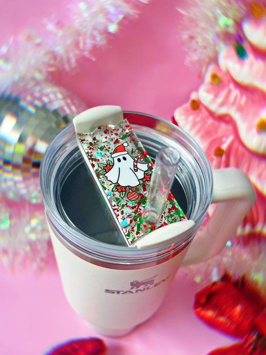 Christmas Ghostie Stanley H2.0 Cup Topper 40oz | 30oz | 20 oz