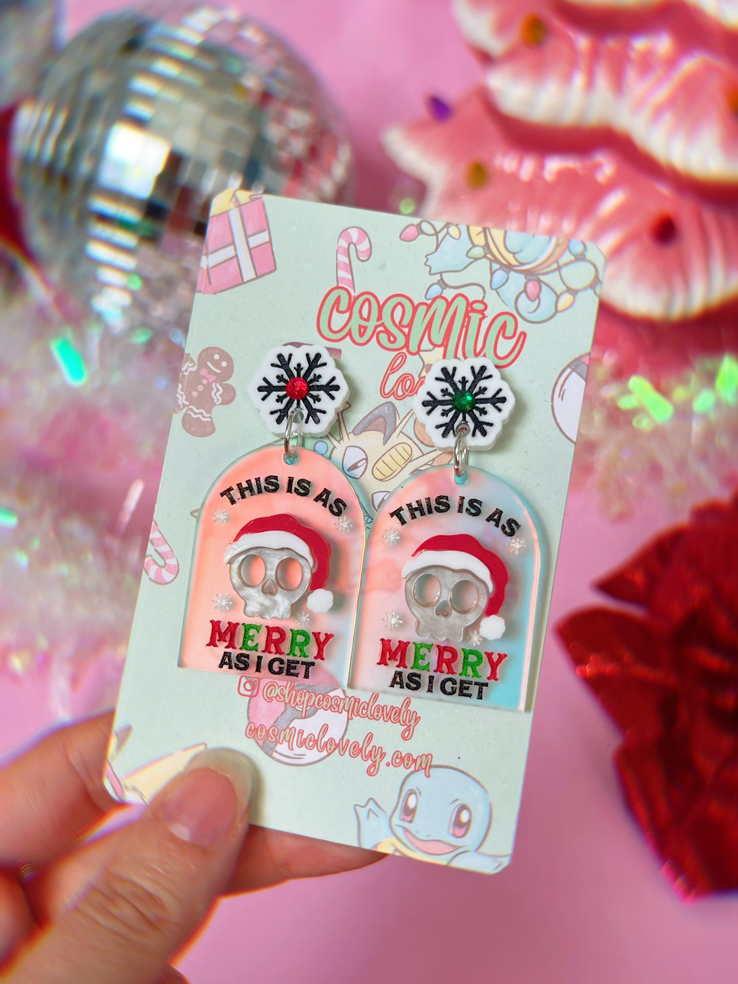 As Merry as I get Earrings