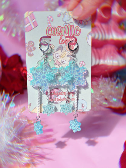 Snowflake Dangle Earrings