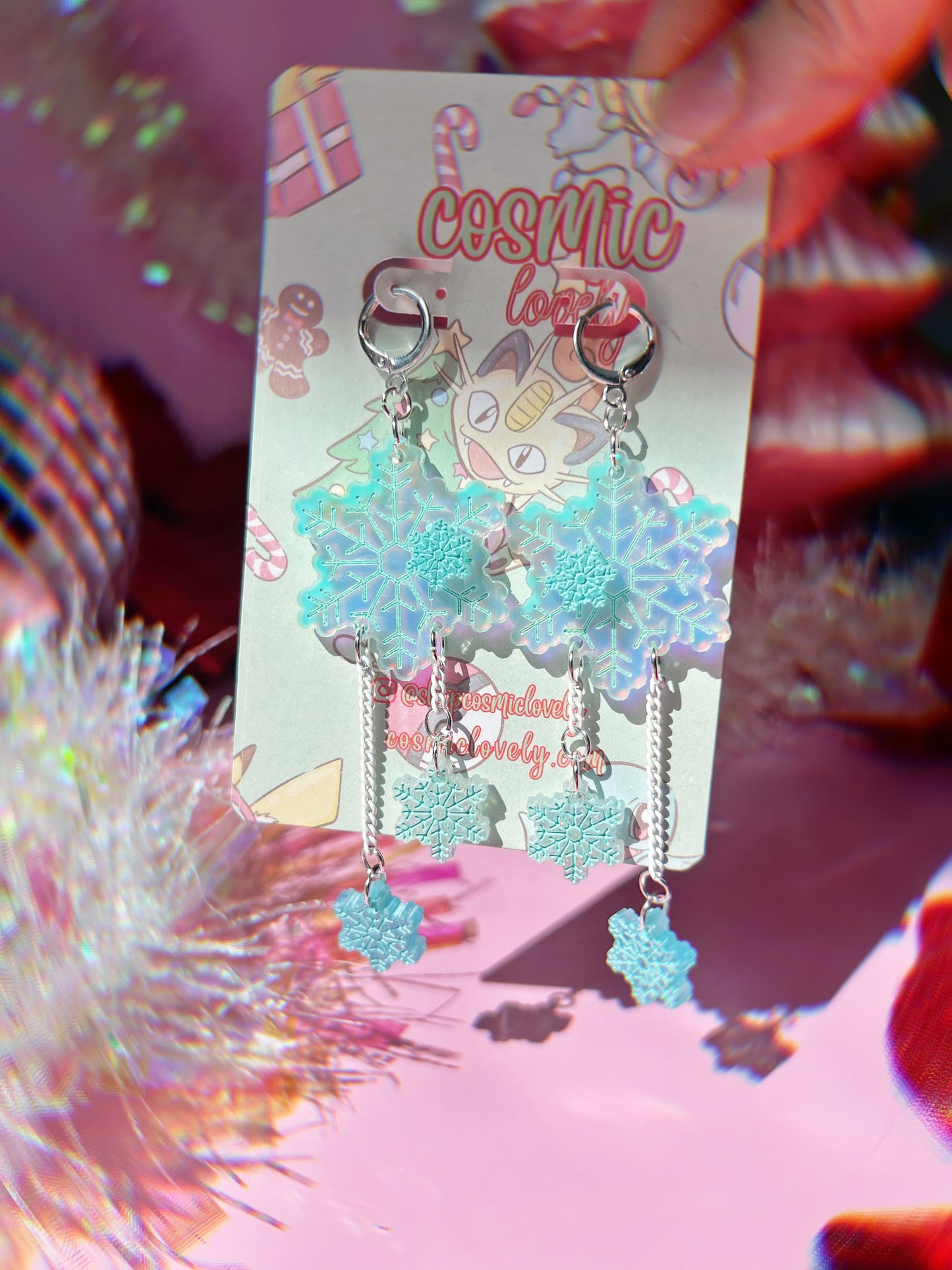 Snowflake Dangle Earrings