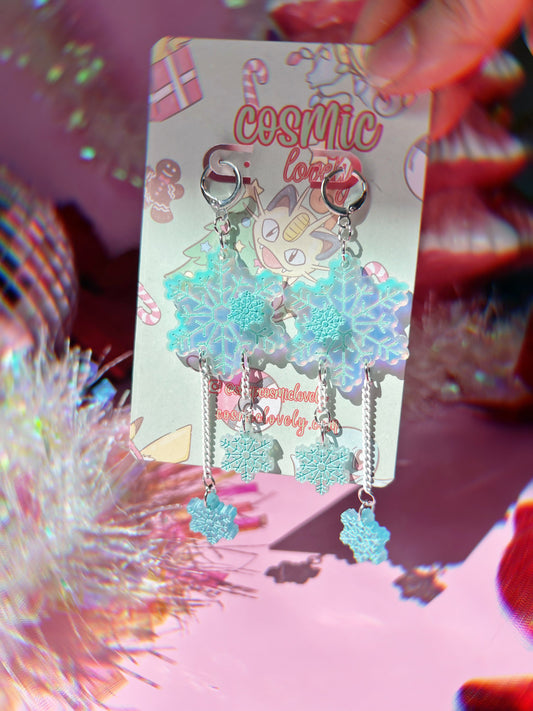 Snowflake Dangle Earrings