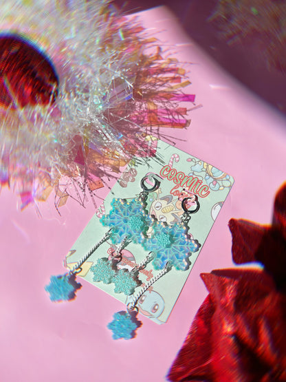 Snowflake Dangle Earrings