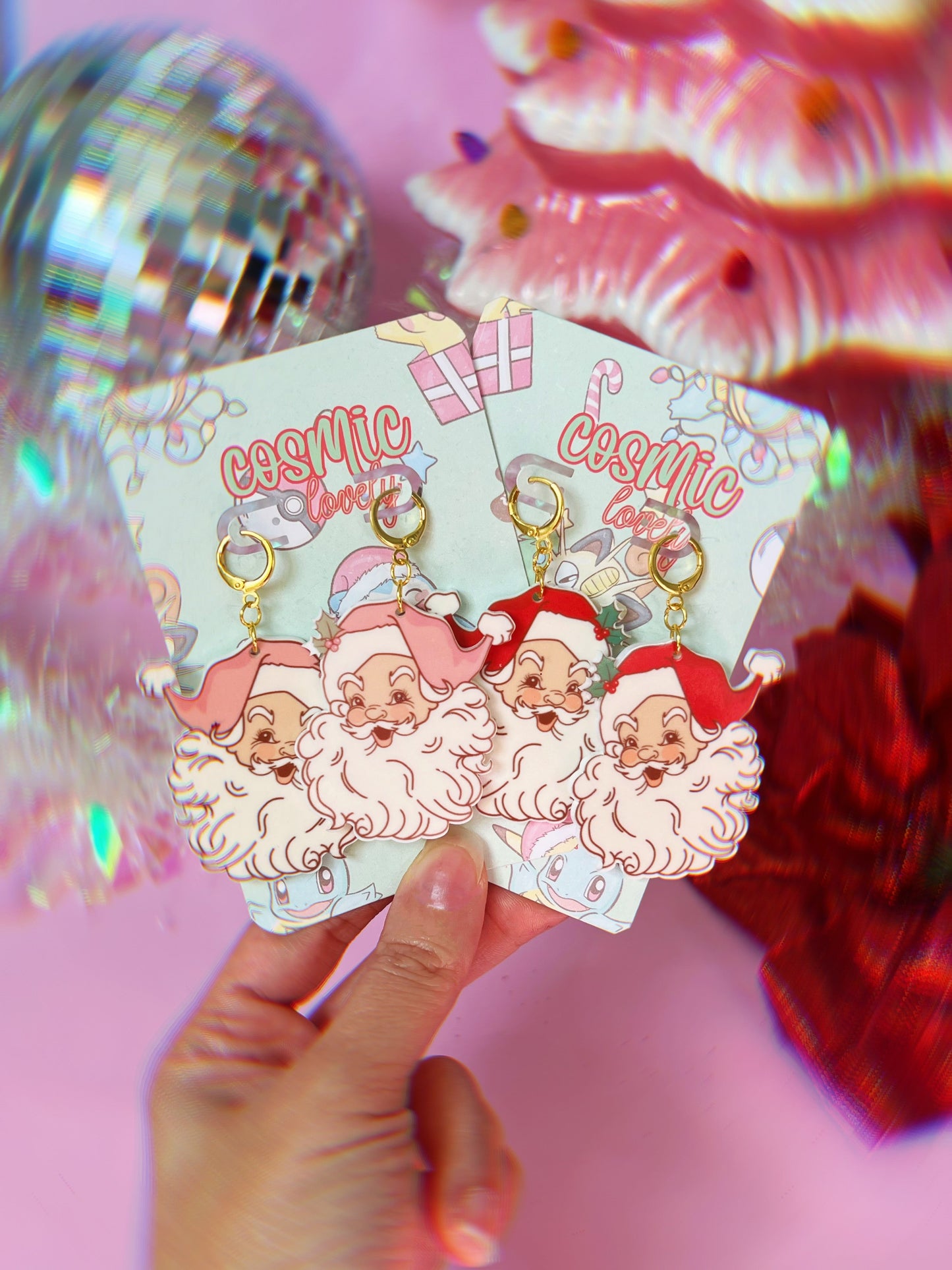 Vintage Santa Claus Earrings