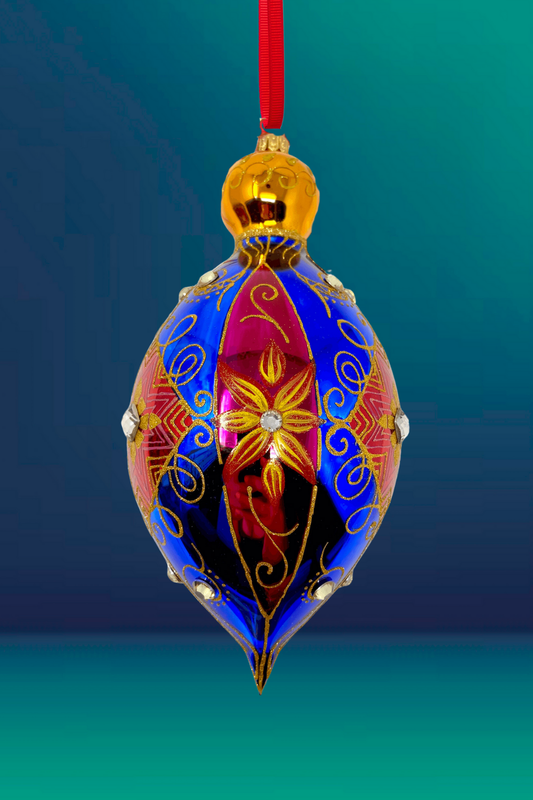 Iridescence Glass Ornament