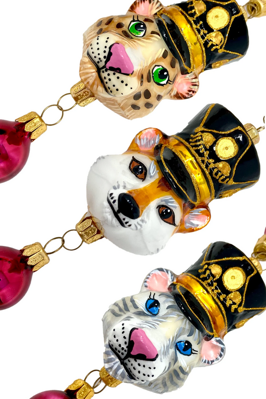 KRG Animal Generals Polish Glass Christmas Garland