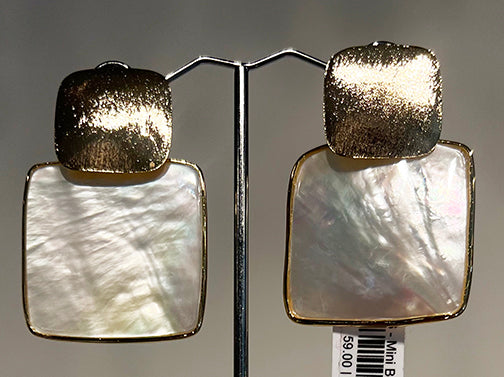 Mini Box Stacked Earrings