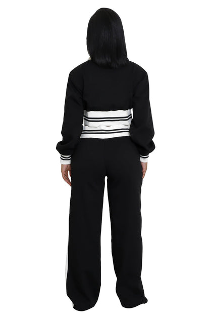 WOMEN FASHION CASUAL TWO PIECE PANT SET