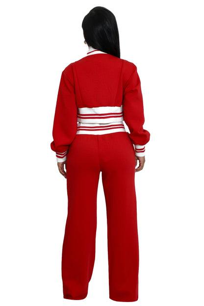 WOMEN FASHION CASUAL TWO PIECE PANT SET