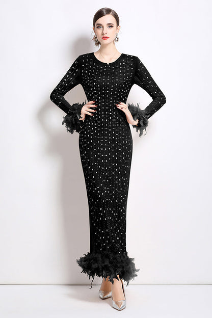 WOMEN FASHION MAXI PARTY DRESS