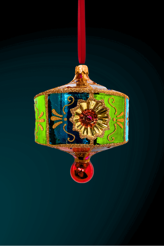 Palazzo Paradiso Glass Christmas Ornament