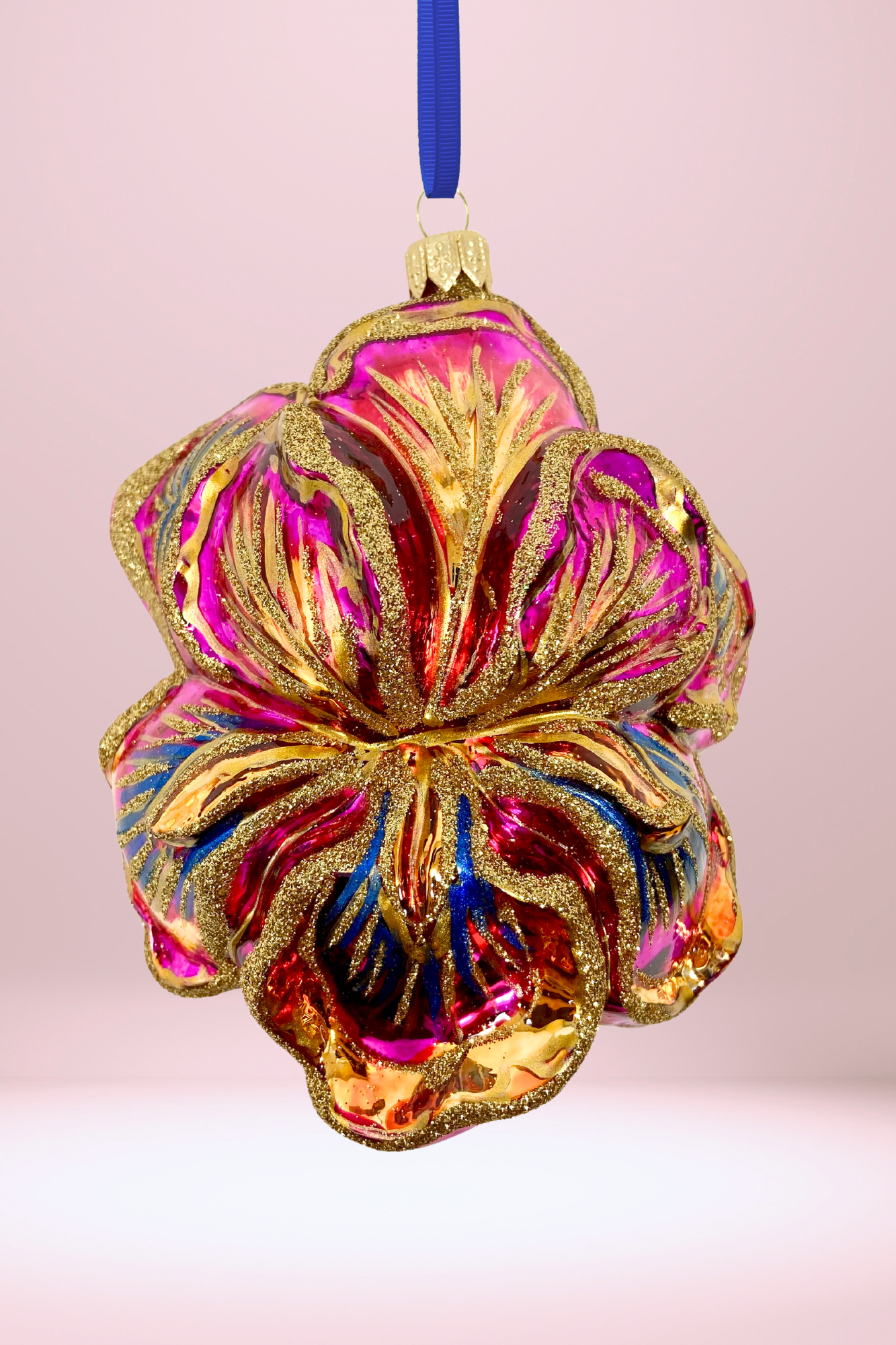 Passionate Delight Iris Polish Glass Ornament