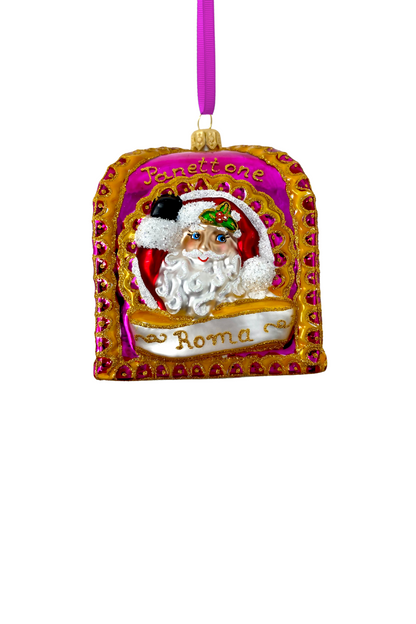 Pink Panettone Polish Glass Ornament