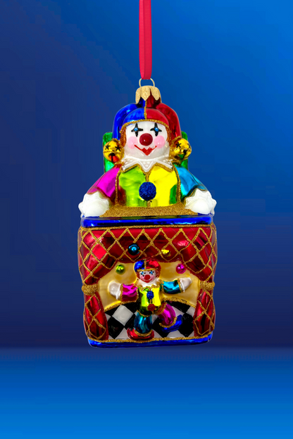 Pop! Jack In The Box Toy Polish Glass Christmas Ornament
