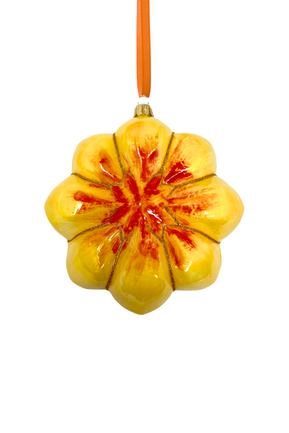 Pucker Up Buttercup Polish Glass Ornament