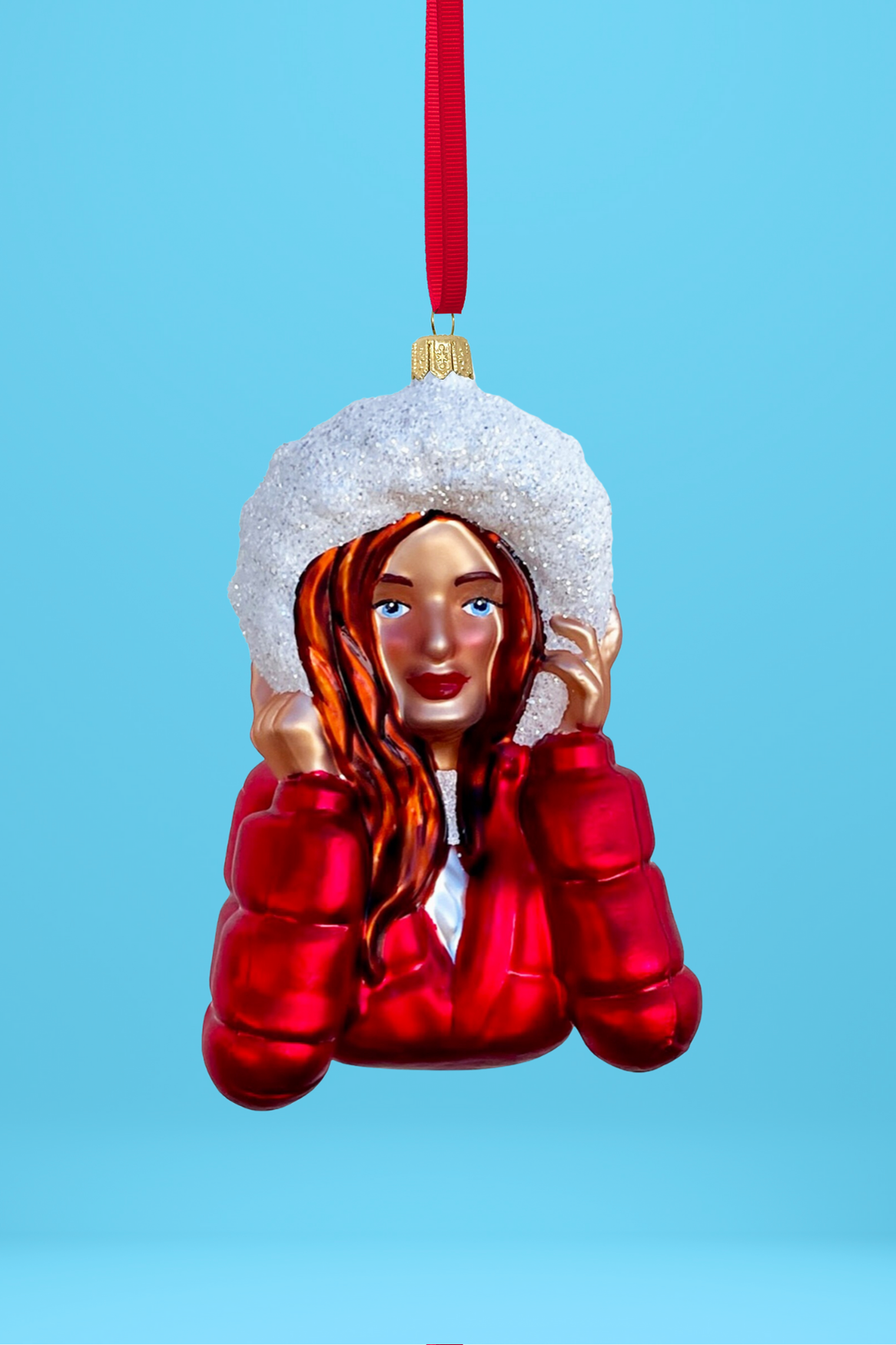 Olivia Glass Christmas Ornament