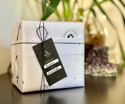 Lovely Amethyst Set with Agate bands at edges, perfect gift for crystal collectors