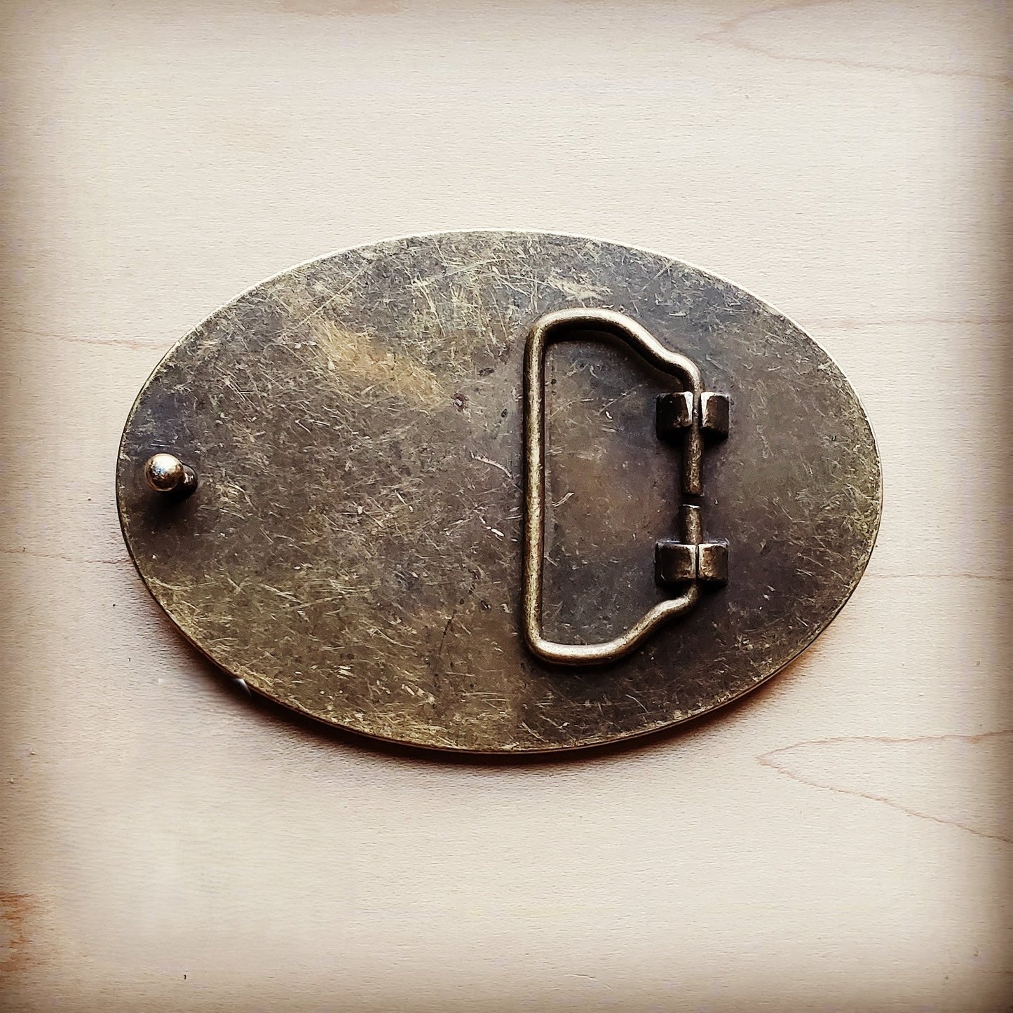 Rope Edge Turquoise Metallic Leather Belt Buckle 902a