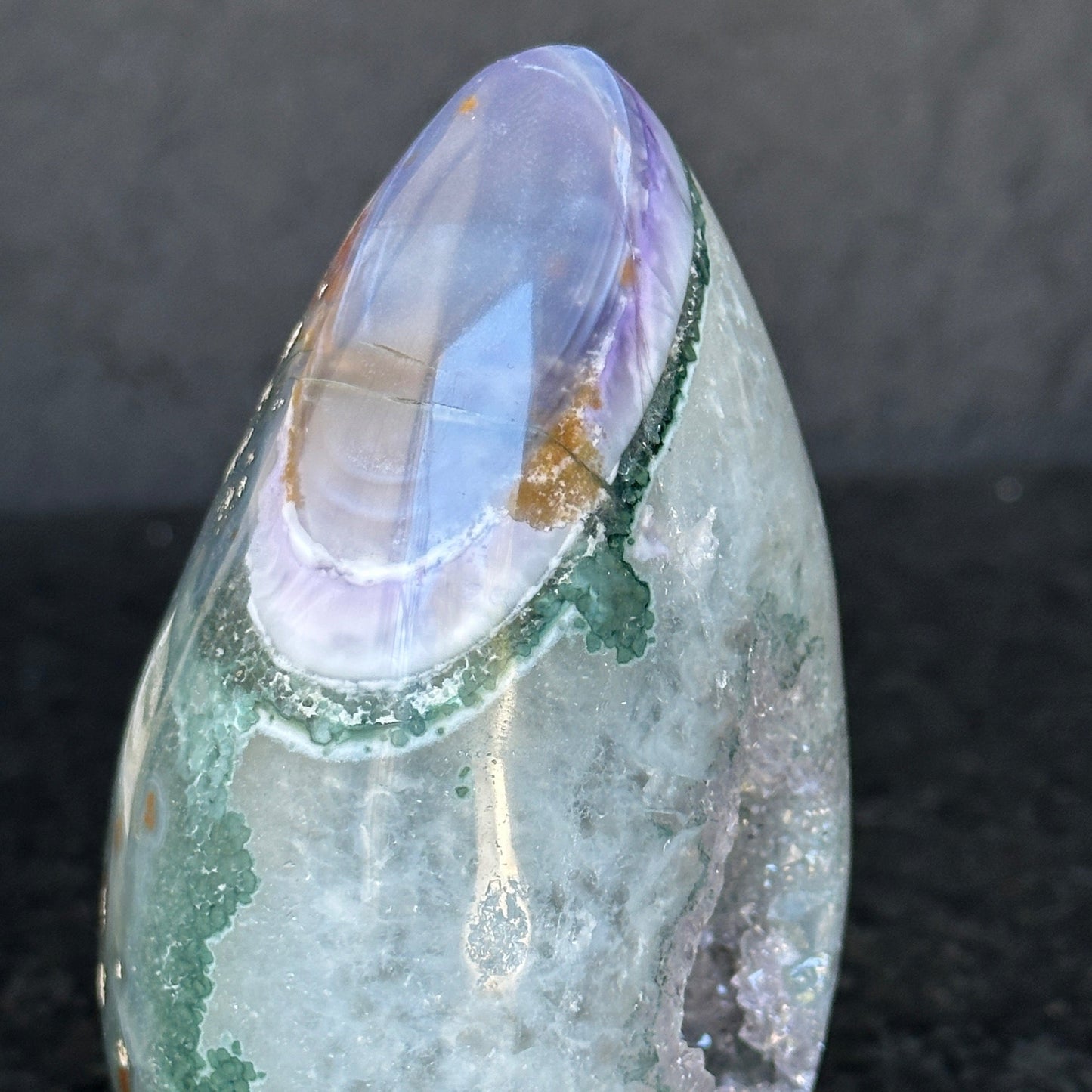 Crystal Geode, home decor with crystals eggs, quartz and agate find