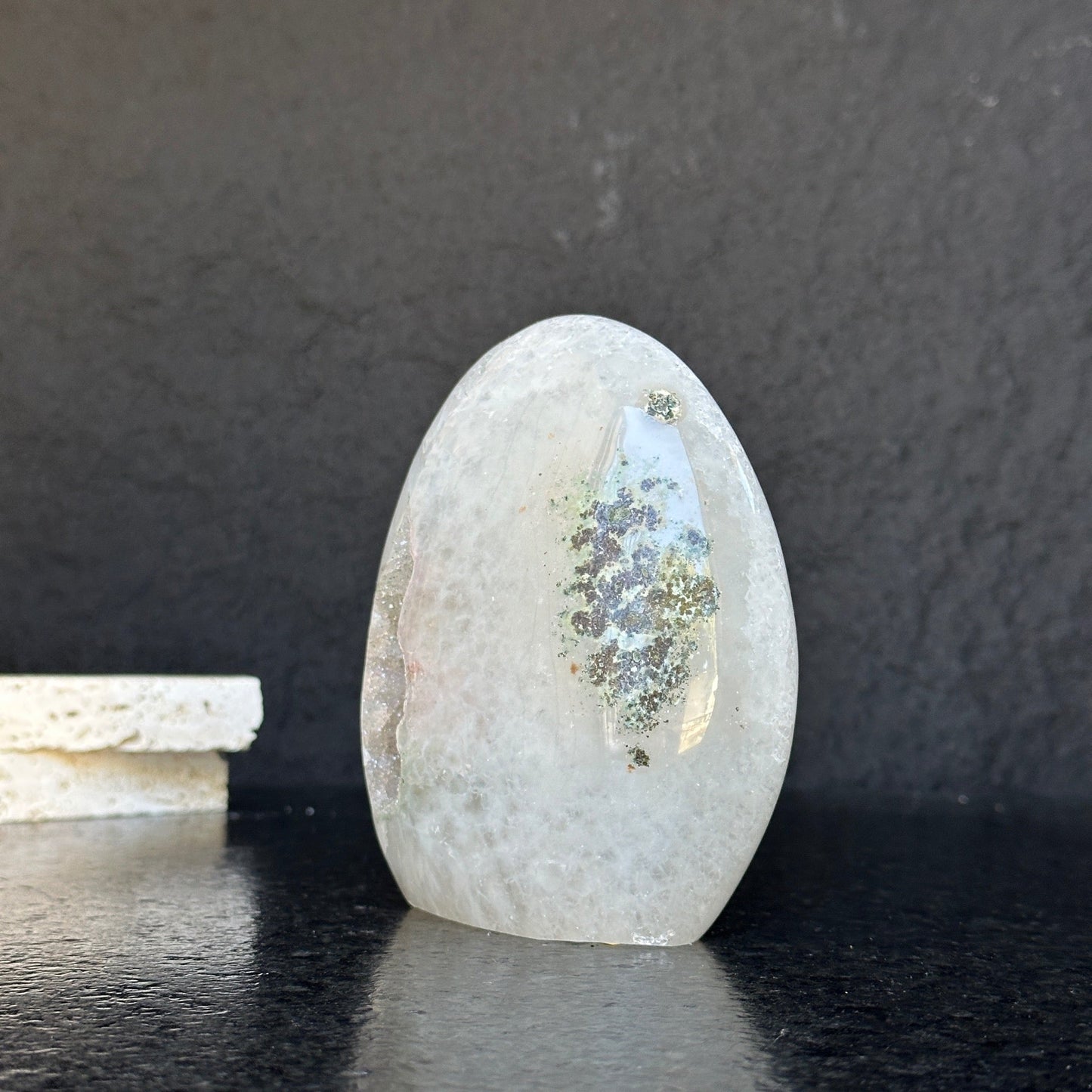 Large Uruguayan Quartz Geode Egg - Statement Crystal Display Piece