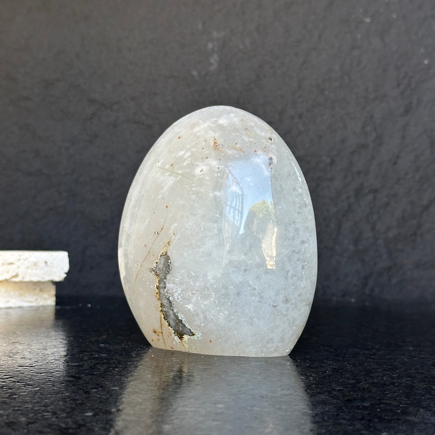 Large Uruguayan Quartz Geode Egg - Statement Crystal Display Piece