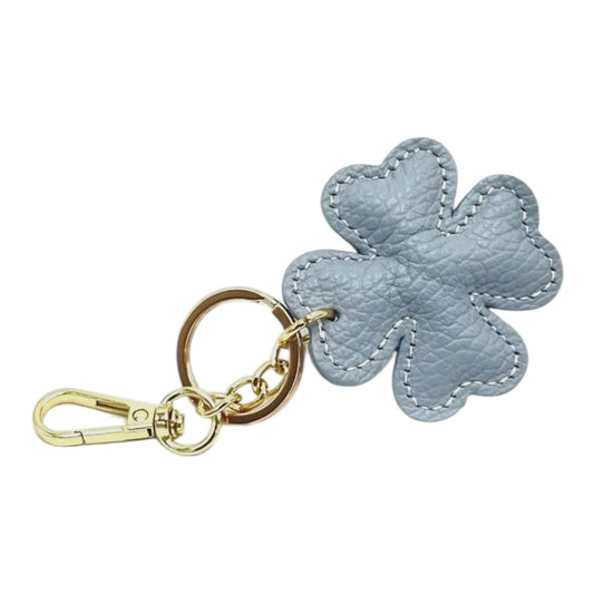 LEATHER CLOVER HANDBAG CHARM