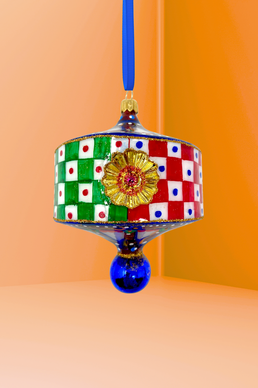 Raffinato Lantern Glass Christmas Ornament