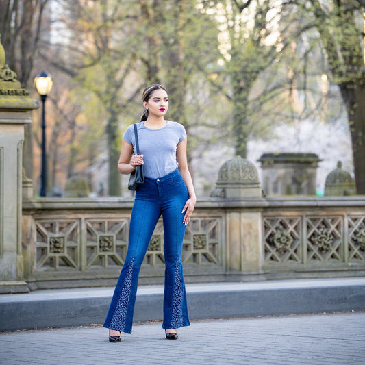 Printed Leg Insert Bootcut