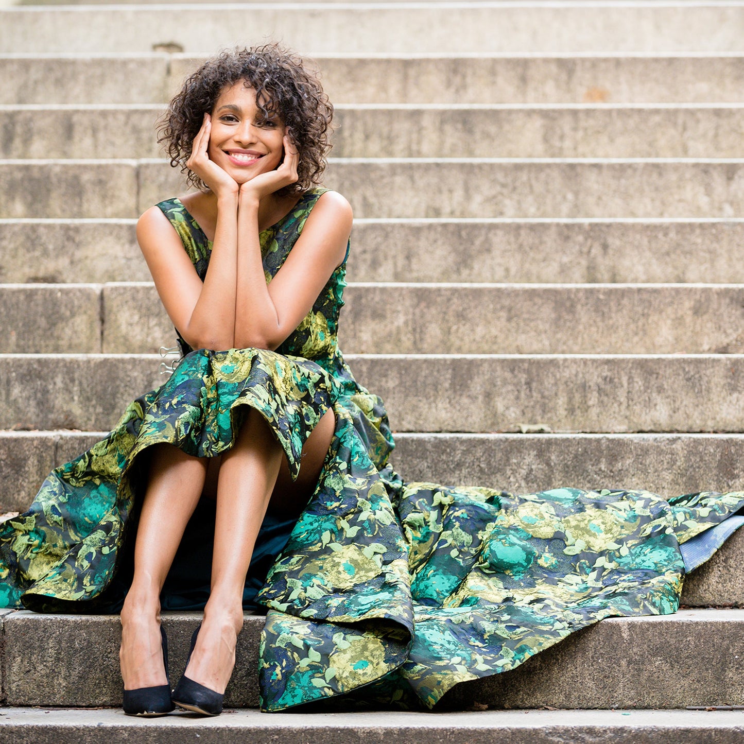 LS Front Zipper Beaded Sheath