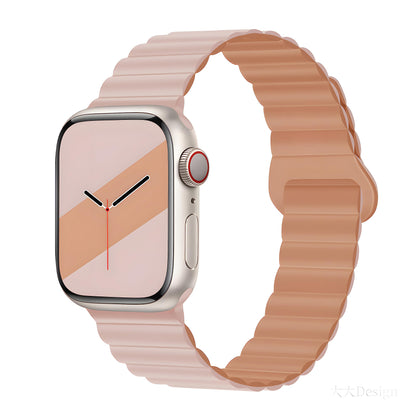 Silicone Magnetic Snap-ring Buckle Watch Strap