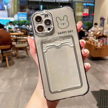 Card Holder Wallet Phone Case For iPhone