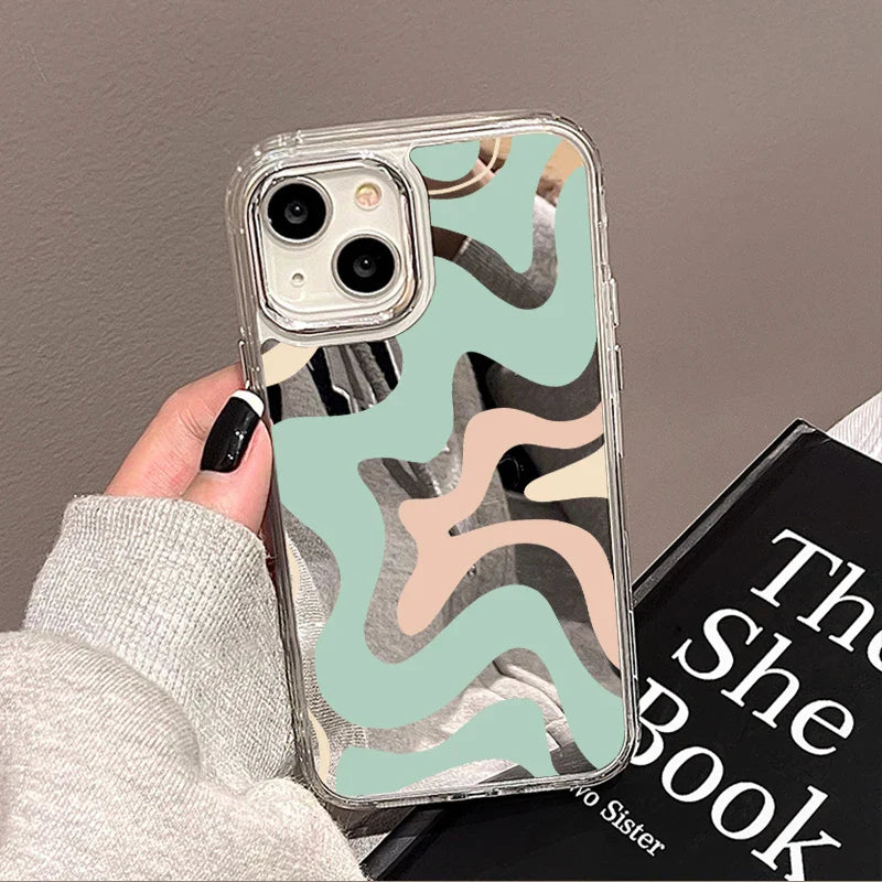 Swirl Pattern Mirror Phone Case