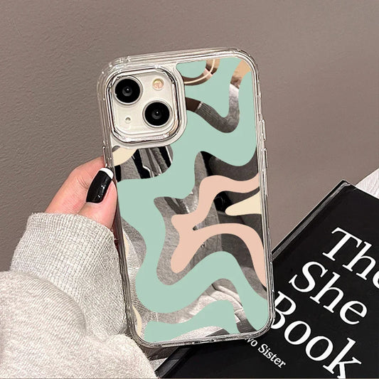 Swirl Pattern Mirror Phone Case